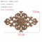Carved Wooden Applique Floral Wood Decor Furniture Trim 16