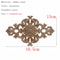 Carved Wooden Applique Floral Wood Decor Furniture Trim 7