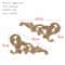 Carved Wooden Applique Floral Wood Decor Furniture Trim 8