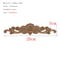 Carved Wooden Applique Floral Wood Decor Furniture Trim 10