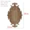 Carved Wooden Applique Floral Wood Decor Furniture Trim 13