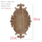 Carved Wooden Applique Floral Wood Decor Furniture Trim 13