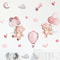 Cartoon Bear Balloon Wall Stickers Kids Room Nursery Wall Decals 0