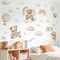 Sleeping Teddy Bear Balloon Wall Stickers Nursery Kids Room Decor 4