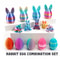 3D Printed Easter Bunny Egg Ornament Cute Rabbit Desk Decor 0