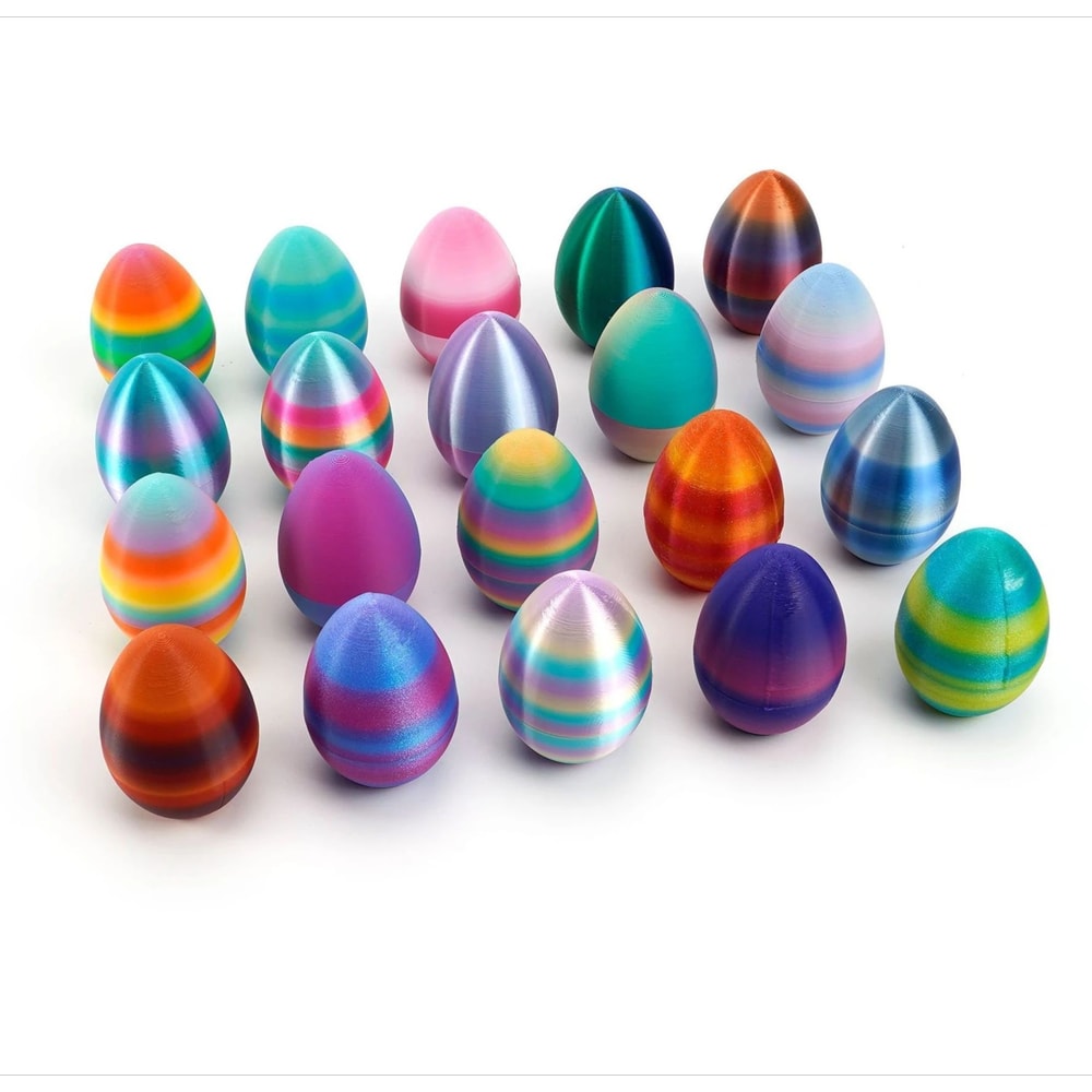 3D Printed Easter Bunny Egg Ornament Cute Rabbit Desk Decor 2