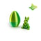 3D Printed Easter Bunny Egg Ornament Cute Rabbit Desk Decor 8