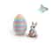 3D Printed Easter Bunny Egg Ornament Cute Rabbit Desk Decor 11
