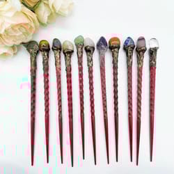 rose quartz crystal wand healing stone magic decor