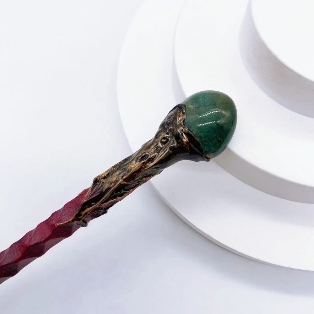 Rose Quartz Crystal Wand Healing Stone Magic Decor 12