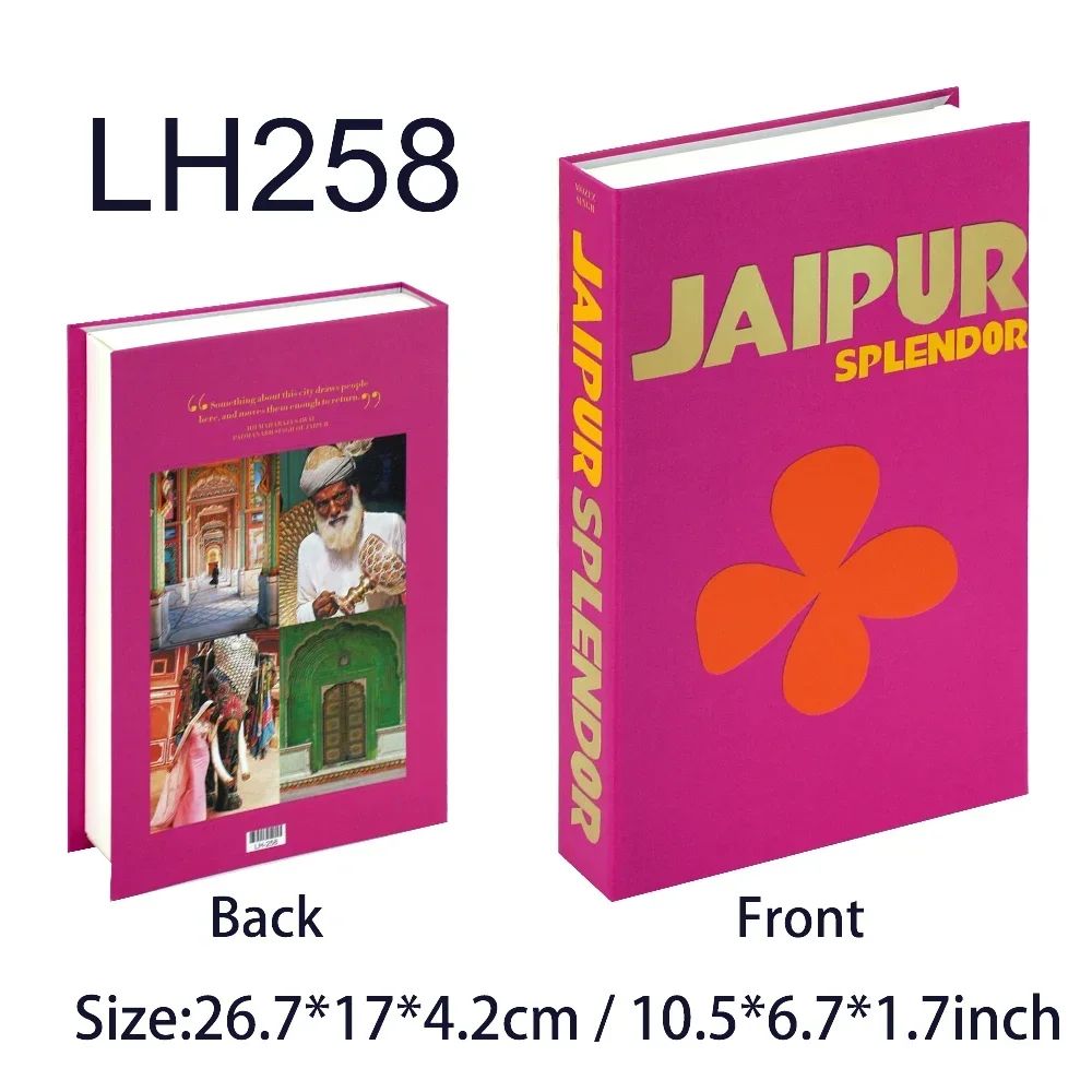 Luxury Fake Book Storage Box Coffee Table Decor Hidden Storage Book 10