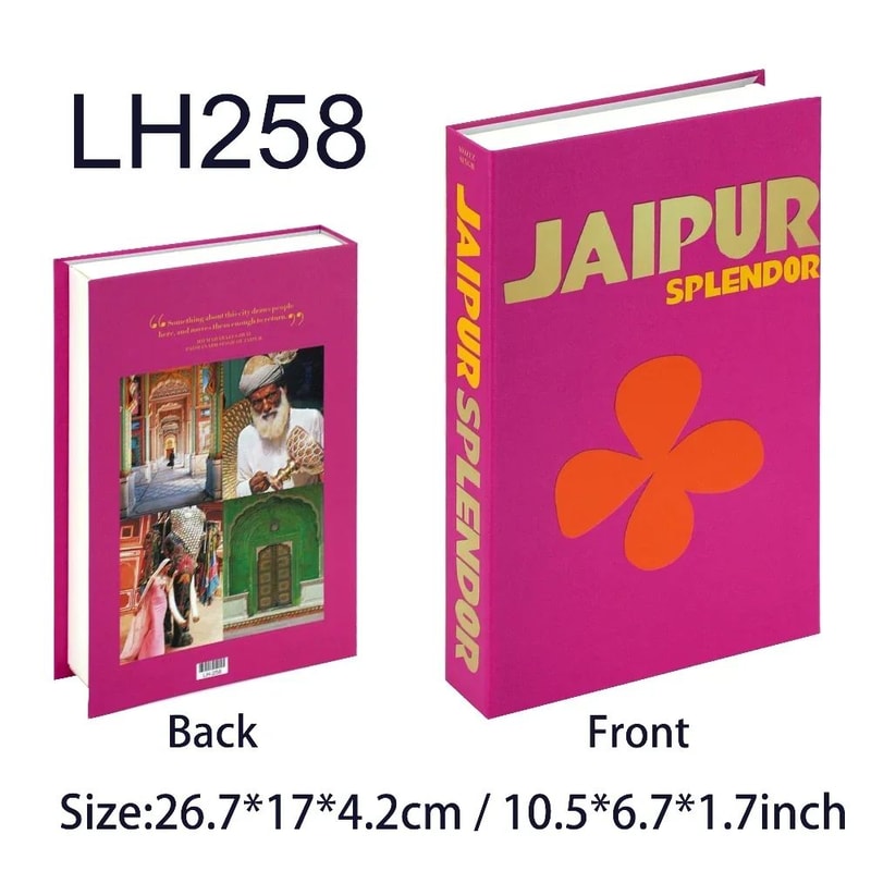 Luxury Fake Book Storage Box Coffee Table Decor Hidden Storage Book 10