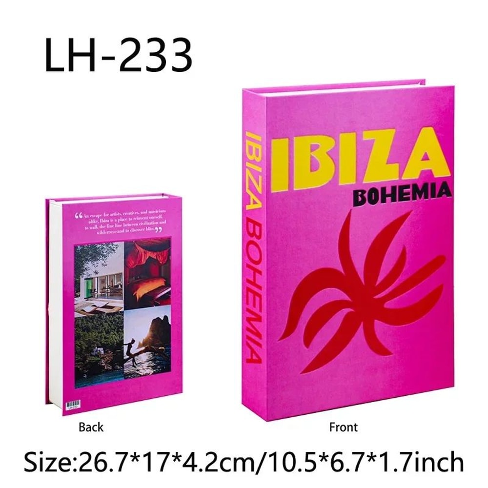 Luxury Fake Book Storage Box Coffee Table Decor Hidden Storage Book 1