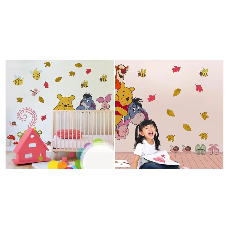 Cartoon Bear Wall Sticker For Kids Room Bedroom And Nursery Decor 10