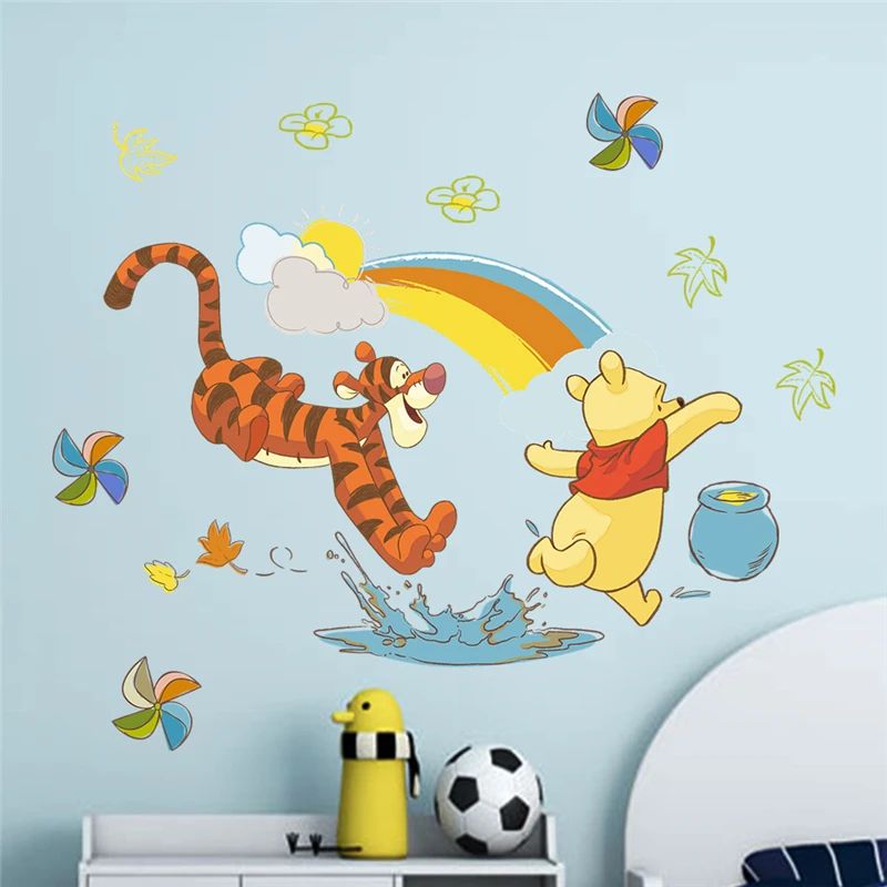 Cartoon Bear Wall Sticker For Kids Room Bedroom And Nursery Decor 17