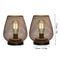Metal Cage LED Lantern Table Lamp Cordless Decorative Light Set 7