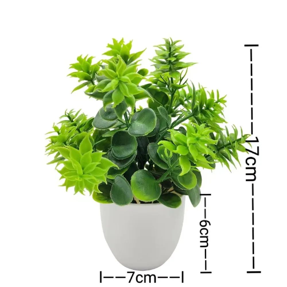 Mini Artificial Potted Flowers Decorative Bonsai Plant For Desk And Home Decor 8