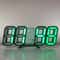 3D LED Digital Wall Clock With Temperature Date And Alarm Display 10