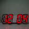 3D LED Digital Wall Clock With Temperature Date And Alarm Display 11