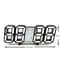 3D LED Digital Wall Clock With Temperature Date And Alarm Display 5