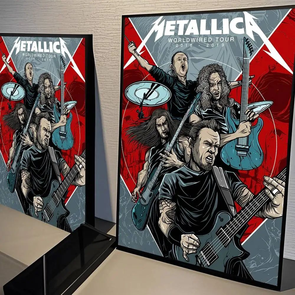 Metallica Band Poster Wall Sticker Classic Rock Music Room Decor 14