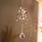 Crystal Sun Moon Suncatcher Prism Wind Chime Hanging Light Decor 15