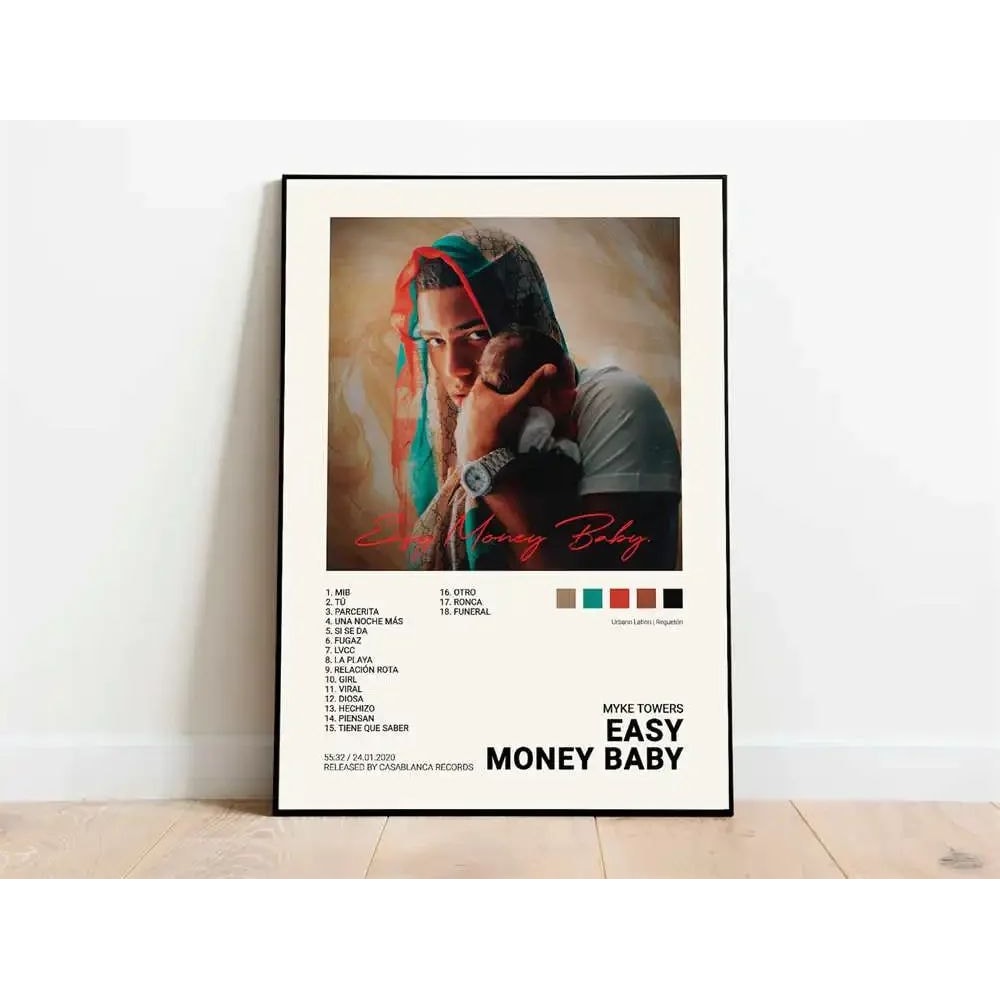 Nordic Rap Music Poster Canvas Latin Artist Wall Art Room Decor 13