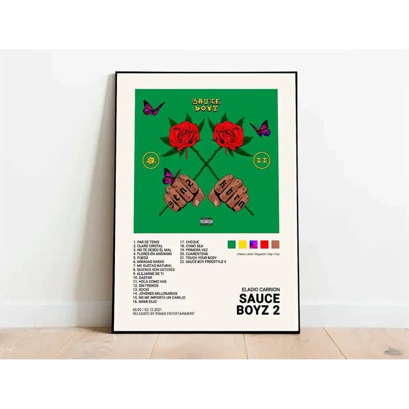 Nordic Rap Music Poster Canvas Latin Artist Wall Art Room Decor 18