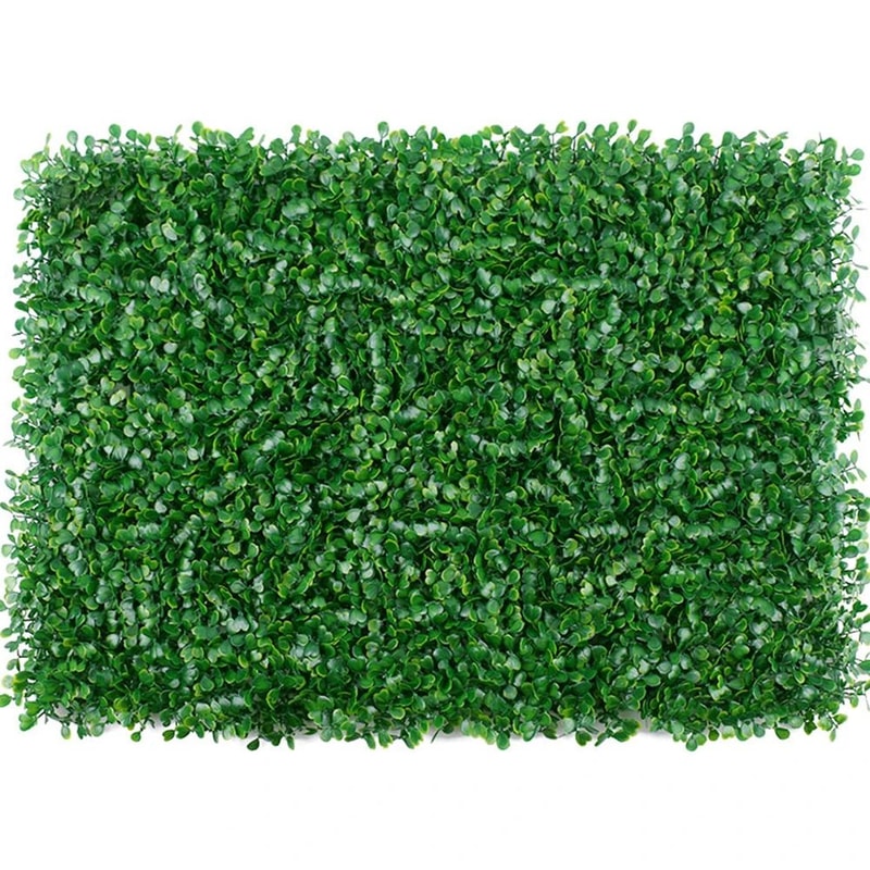 Artificial Green Wall Panel Grass Mat Decorative Faux Plant Hedge Decor 5