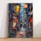 Retro Tokyo Rainy Night Canvas Japanese Street Wall Art Poster 21