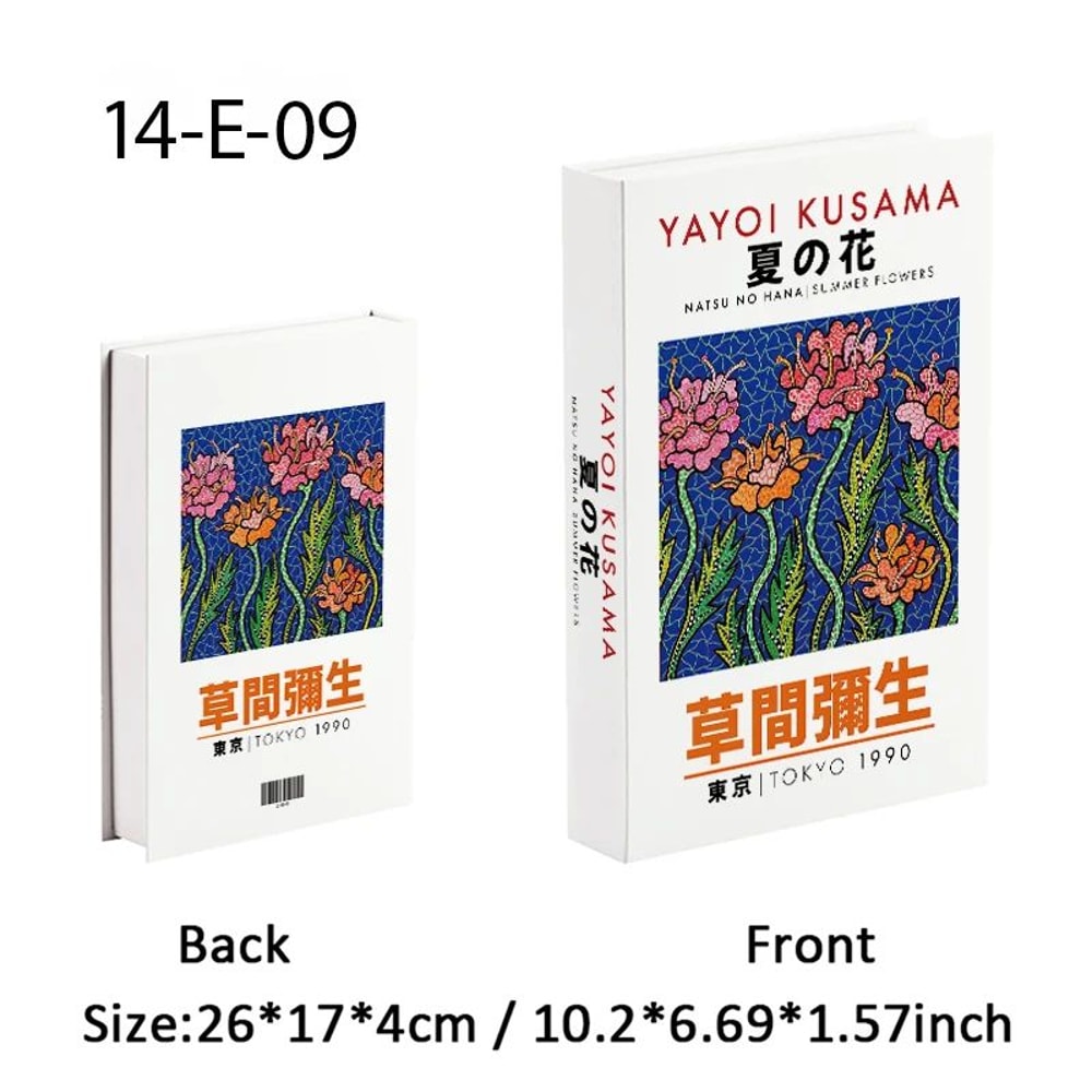 Ukiyoe Lucky Cat Decorative Book Storage Box Japanese Hidden Storage Decor 28