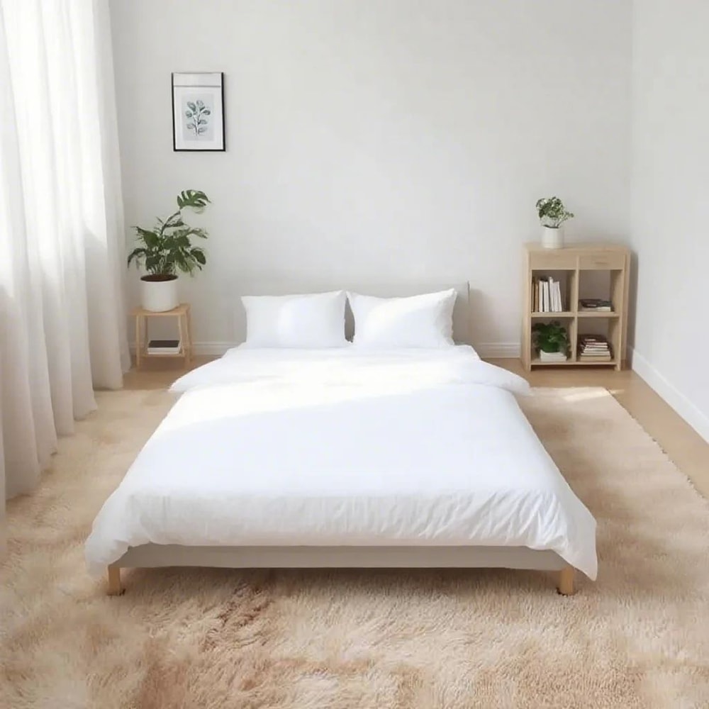 Soft Shaggy Area Rug Plush Fluffy Carpet Non Slip Bedroom And Living Room Floor Mat 9