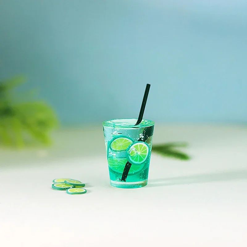 Miniature Cocktail Drinks Set Dollhouse Accessories Realistic Mini Bar Decor For Dolls 6