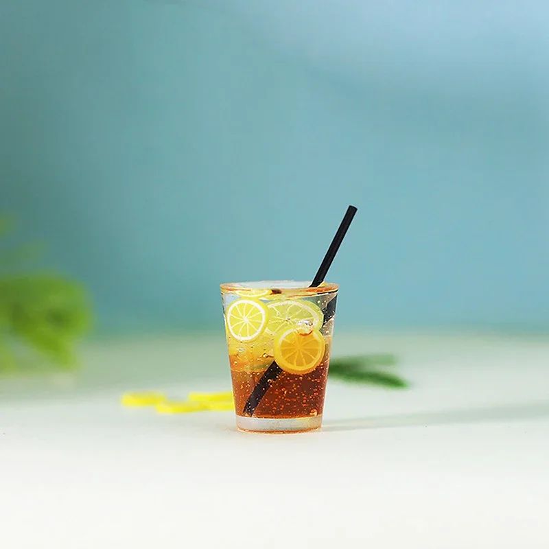 Miniature Cocktail Drinks Set Dollhouse Accessories Realistic Mini Bar Decor For Dolls 8