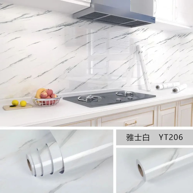 Marble Peel And Stick Wallpaper Waterproof Oil Proof Self Adhesive Wall Covering For Kitchen And Ho 14