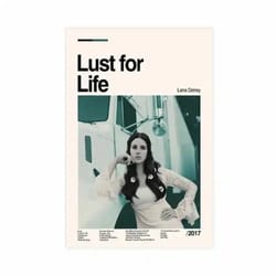 lana del rey aesthetic canvas poster vintage music album wall art decor