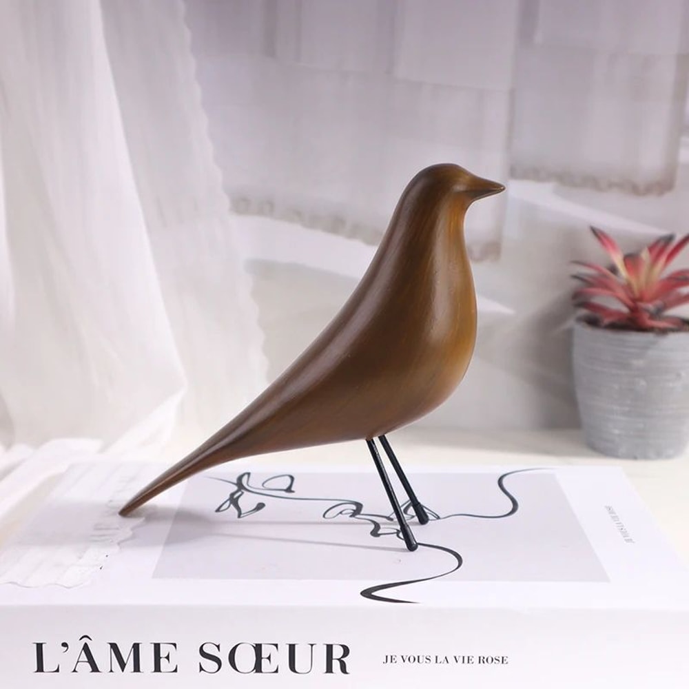 Nordic Minimalist Bird Sculpture Modern Resin Home Decor Ornament 9
