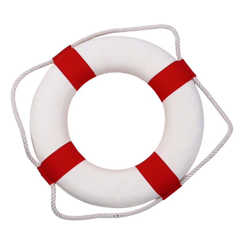 Mediterranean Nautical Lifebuoy Wall Decor For Coastal Home Styling 12