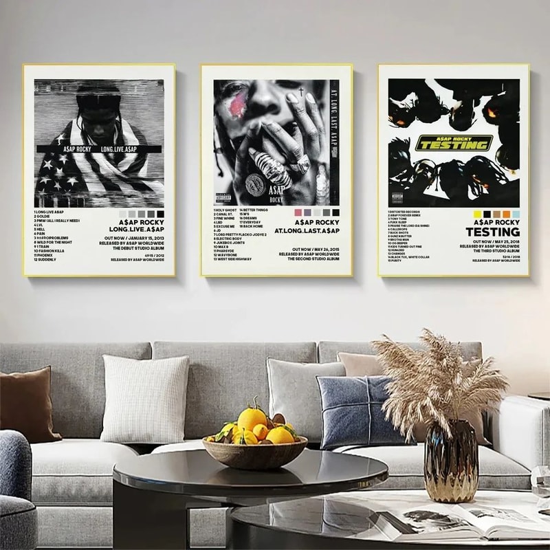 ASAP Rocky Album Cover Poster Canvas Wall Art For Room Decor 1