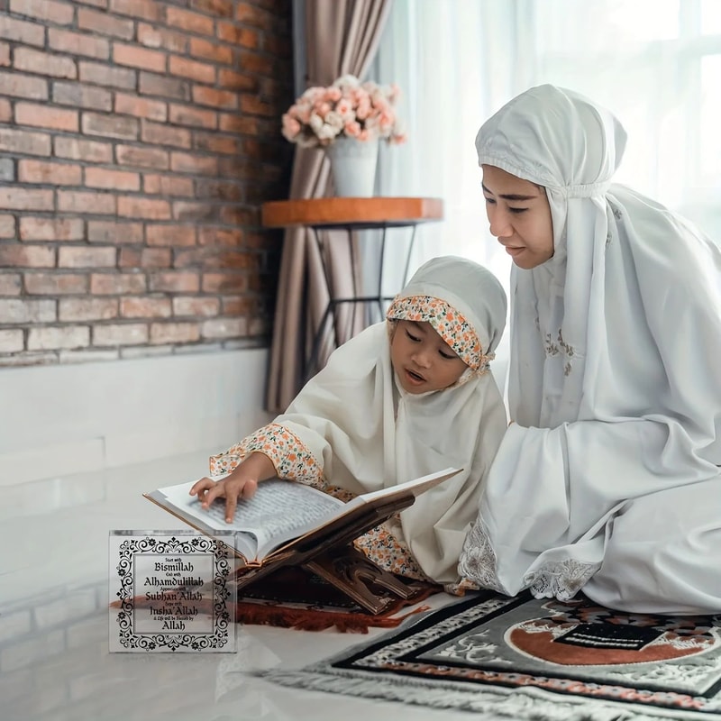 Islamic Acrylic Eid Ramadan Mubarak Table Decor Sign For Home Display 5