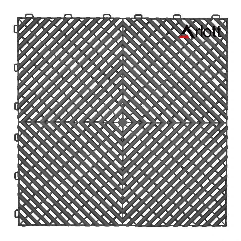Heavy Duty Interlocking Garage Floor Tiles With Drainage For Car Wash And Outdoor Use 11
