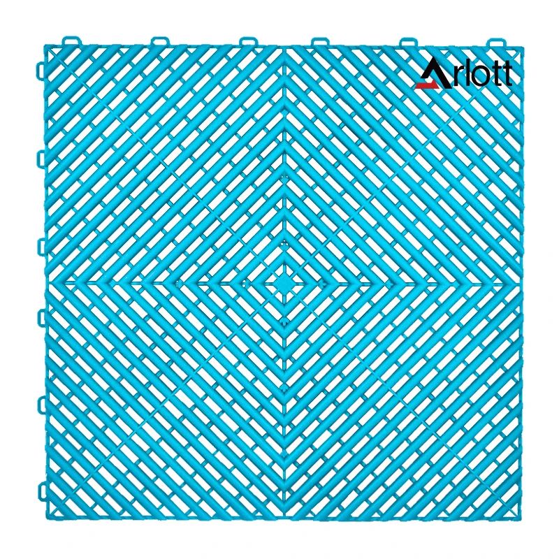 Heavy Duty Interlocking Garage Floor Tiles With Drainage For Car Wash And Outdoor Use 17
