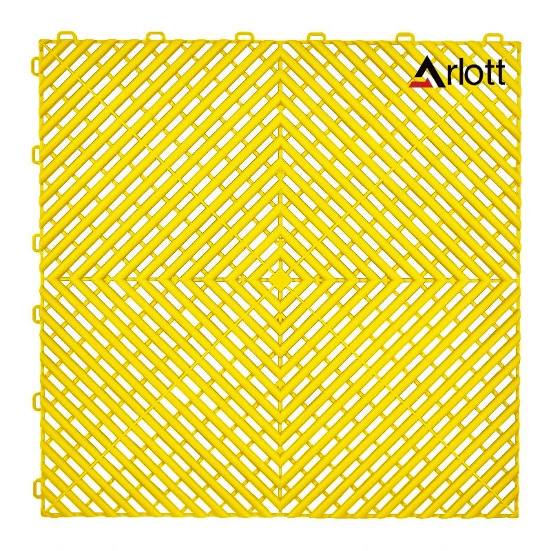 Heavy Duty Interlocking Garage Floor Tiles With Drainage For Car Wash And Outdoor Use 18