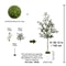 Tall Artificial Olive Tree Branch Realistic Faux Plant For Modern Home Decor 9