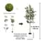 Tall Artificial Olive Tree Branch Realistic Faux Plant For Modern Home Decor 10