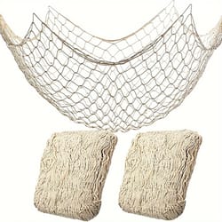 coastal fishing net wall decor for beach theme home and party styling