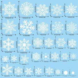 christmas snowflake window stickers for festive home decor