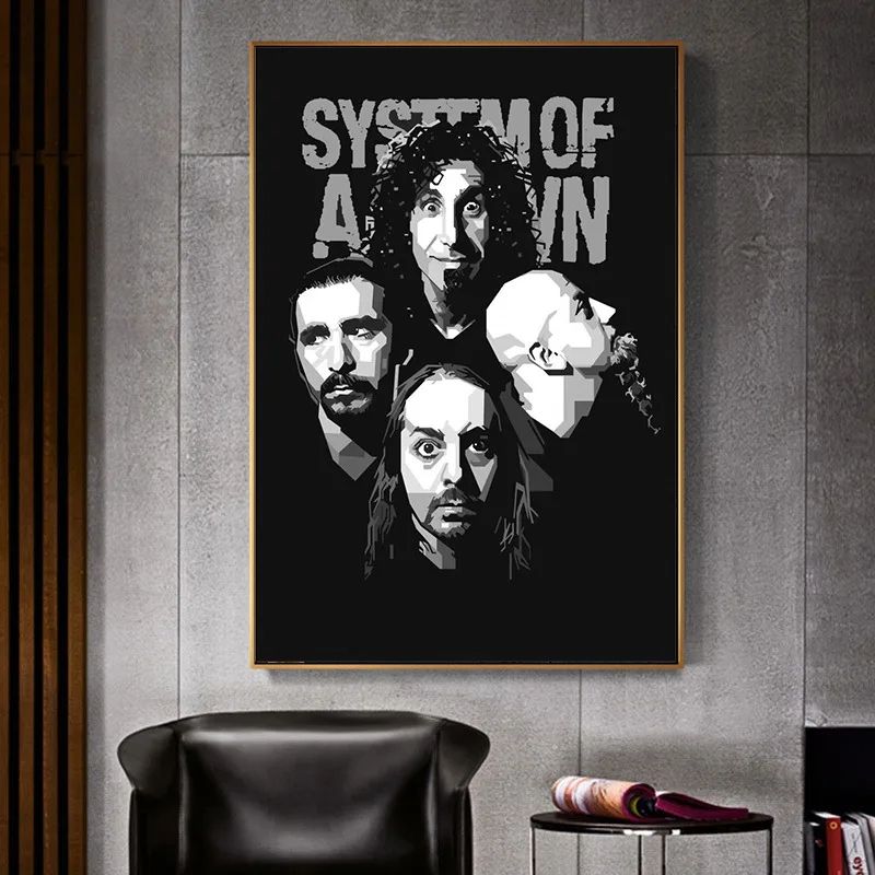System Of A Down Band Poster Canvas Wall Art For Music Room Decor 2