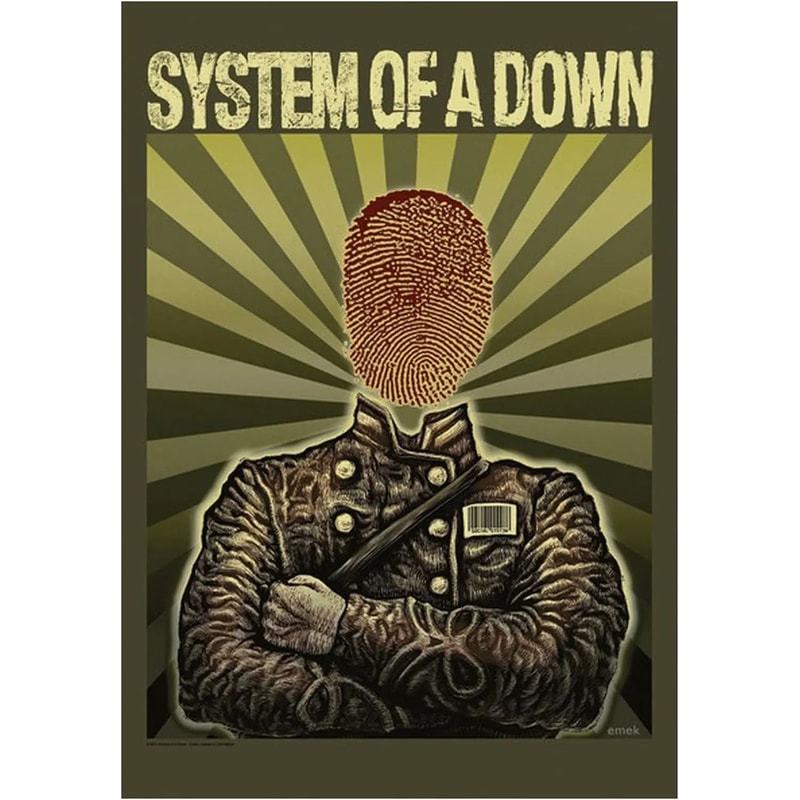 System Of A Down Band Poster Canvas Wall Art For Music Room Decor 10