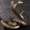 Antique Brass Snake Figurine Mini Copper Statue For Desk And Home Decor 4
